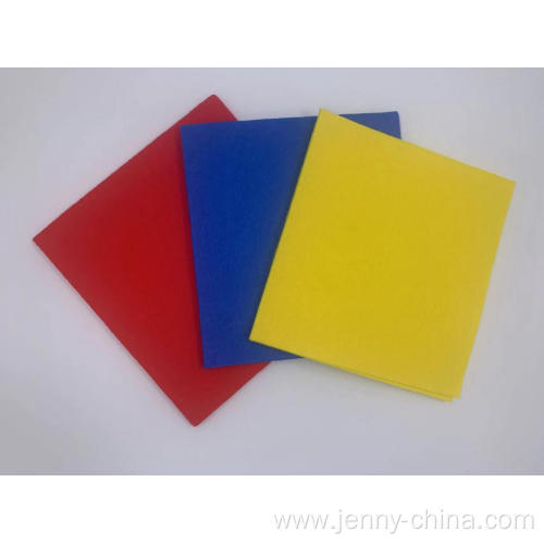 Needle punched nonwoven household kitchen cloth